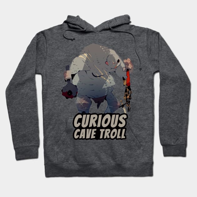 Curious Cave Troll Hoodie by HiddenLeaders